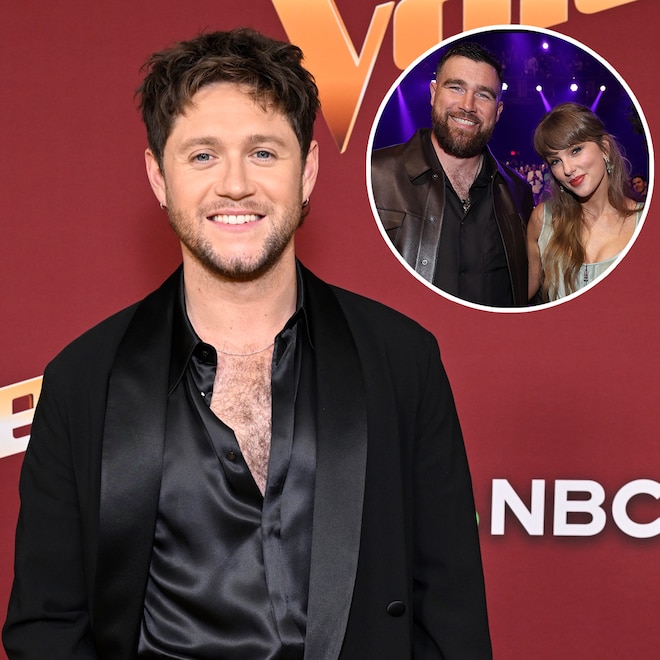 Niall Horan with Taylor Swift and Travis Kelce